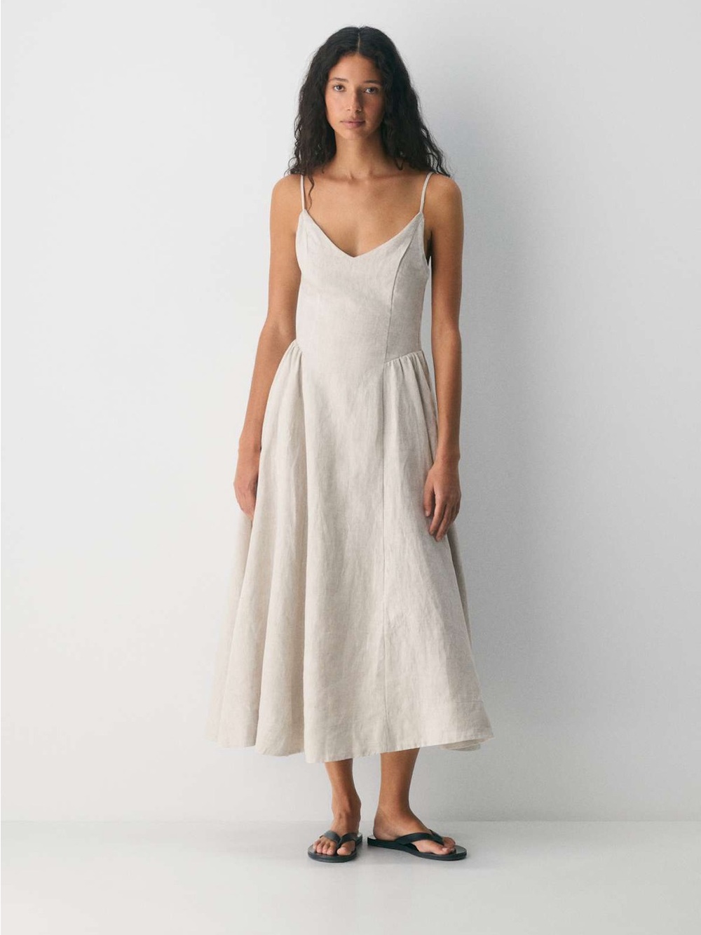 Wilfred Technique linen dress BIRCH 6